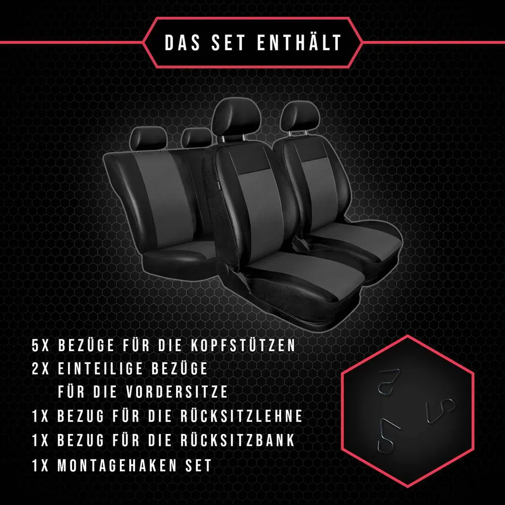 Coprisedili Auto per Citroen DS5: Lusso in Ecopelle e Protezione Totale - 9