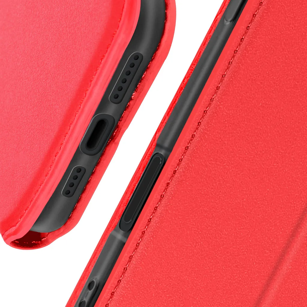 Custodia Avizar Apple iPhone 16 Pro Max Rossa - Look Professionale - 5
