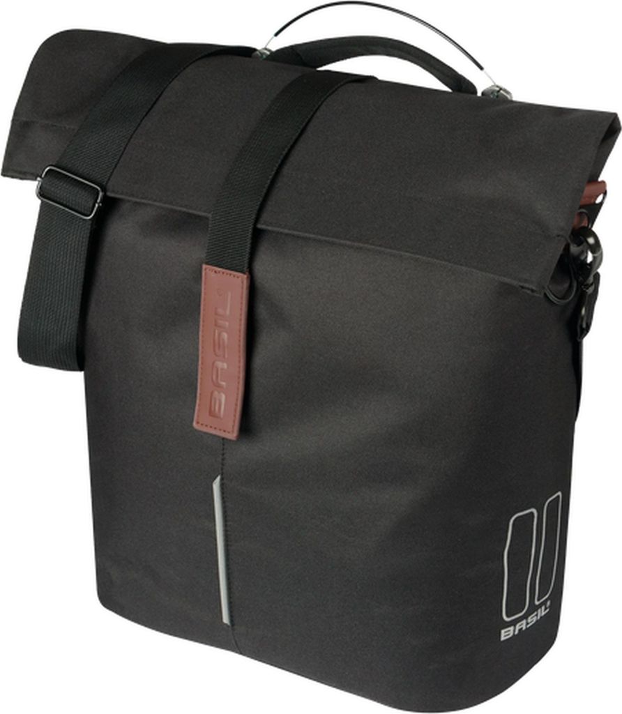 Basil City Shopper Mik Fahrradtasche 16l Schwarz  Schwarz Produktbild 