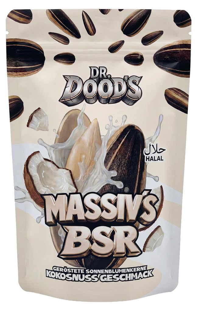 DR. DOOD'S, semi di girasole tostati, 100g - gusto cocco Immagine del prodotto 