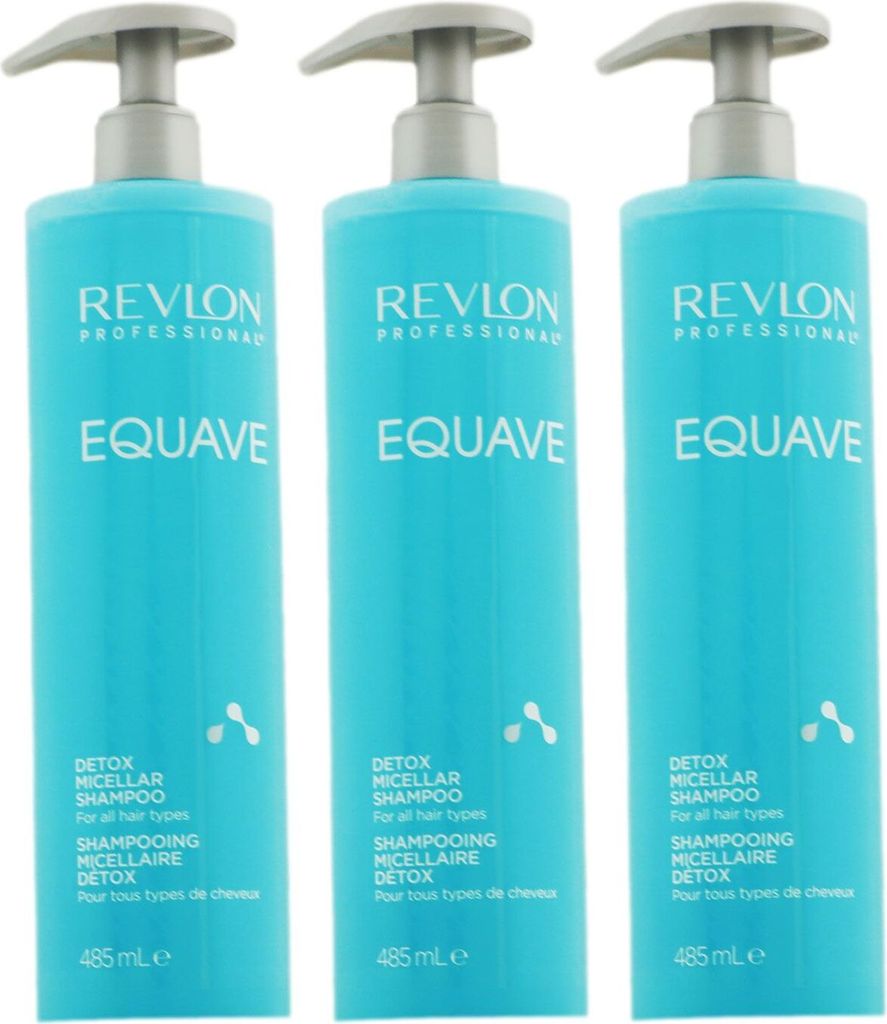 Revlon Equave Micellar 3 x 485 ml Shampoo mit Keratin für Produktbild 