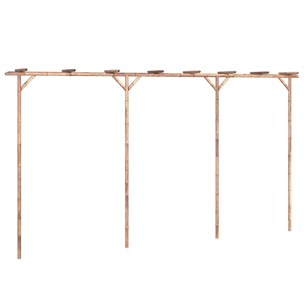 vidaXL Pergola Bambus 385x40x205 cm Immagine del prodotto 