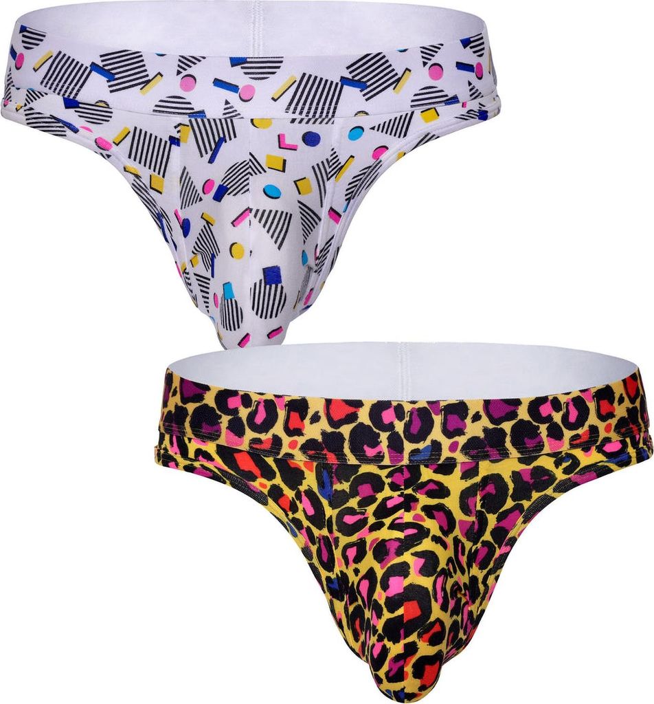 SUKREW Classic Thong Multipack 1x Poppin + 1x Wild - Größe XS