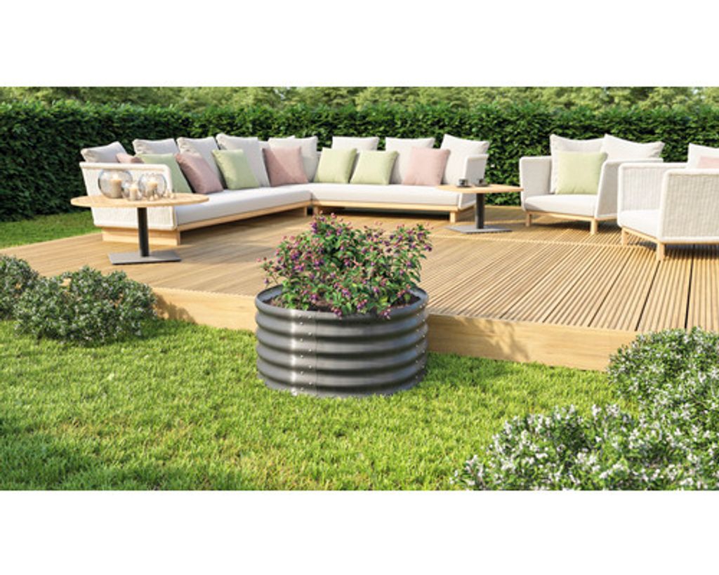 Vitavia Hochbeet "Vita 401 RUND" granit