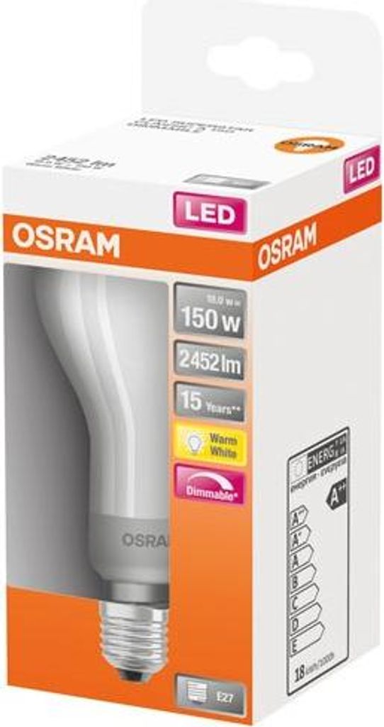 Led Standard Verre Dépoli Variable 18w E27 Chaud Boite 1 - Image du produit 
