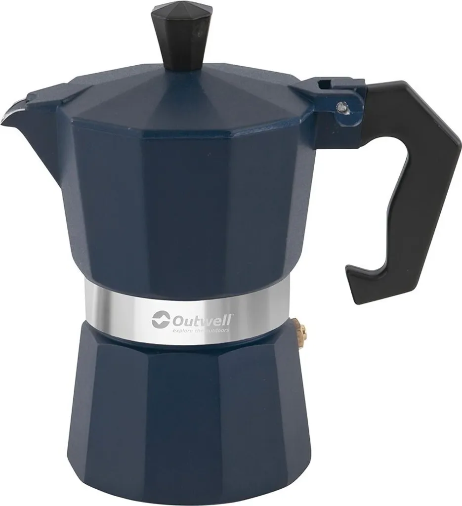 Outwell Espresso Maker Italiana 2 tazze Argento - Moka Camping Professionale