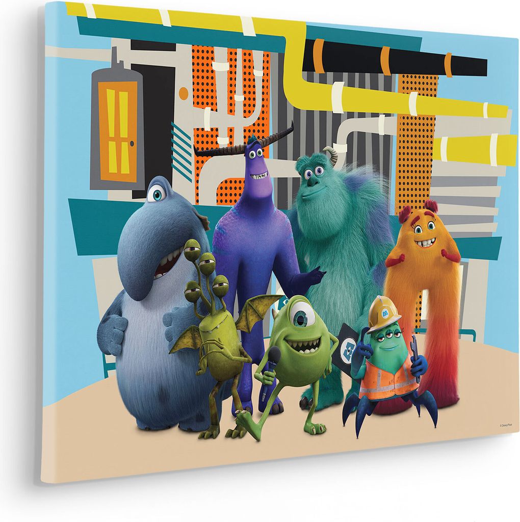 Keilrahmenbild - Monsters at Work - Größe 60 x 40 cm