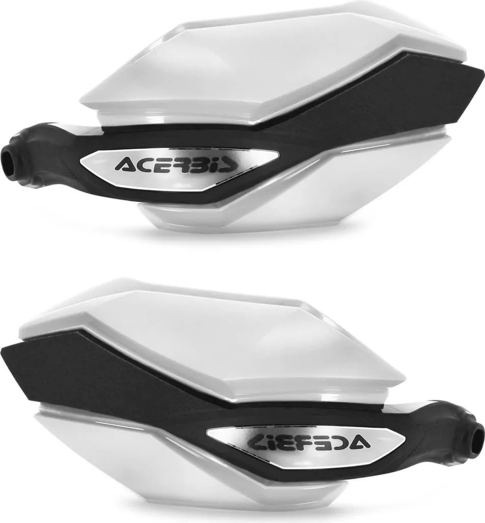 Protège-mains ACERBIS Argon fermés Blanc et Noir pour HONDA Moto