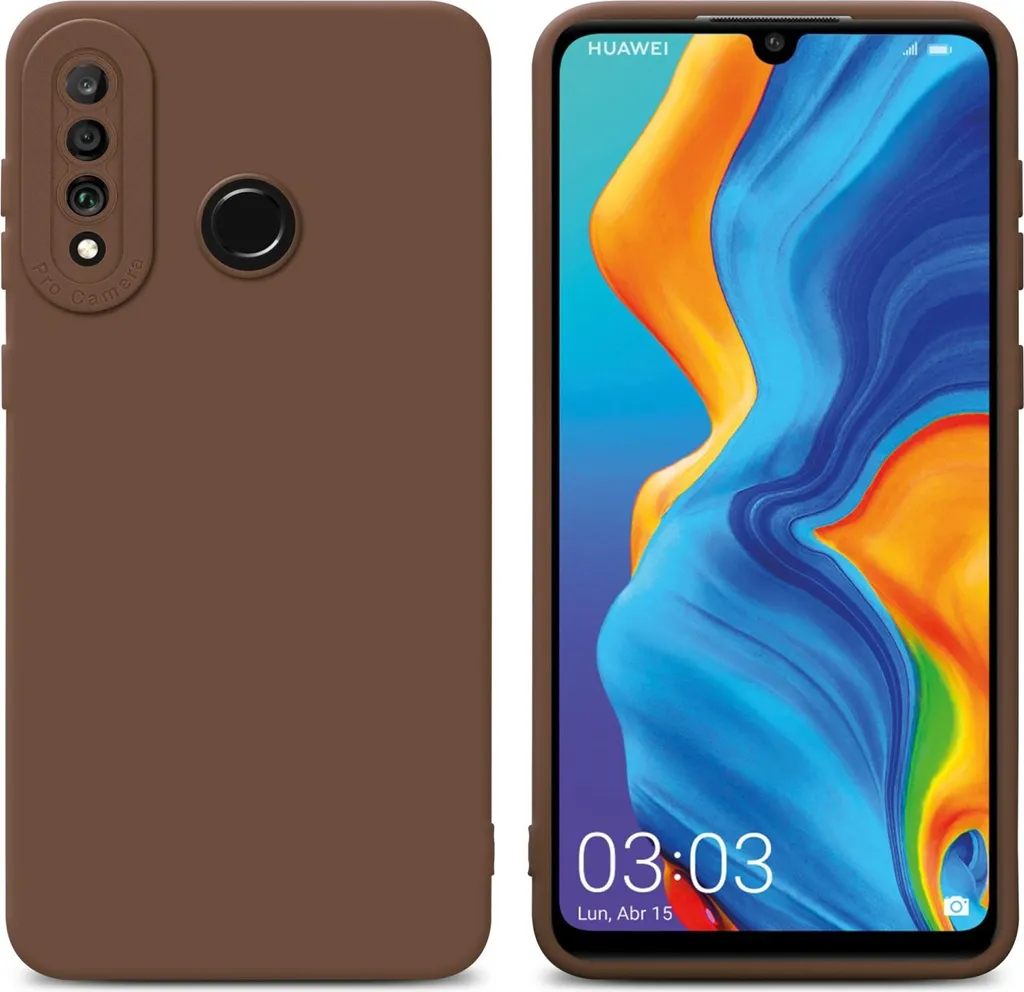 Huawei P30 Lite Cover Cadorabo Brown - Eleganza in Silicone TPU