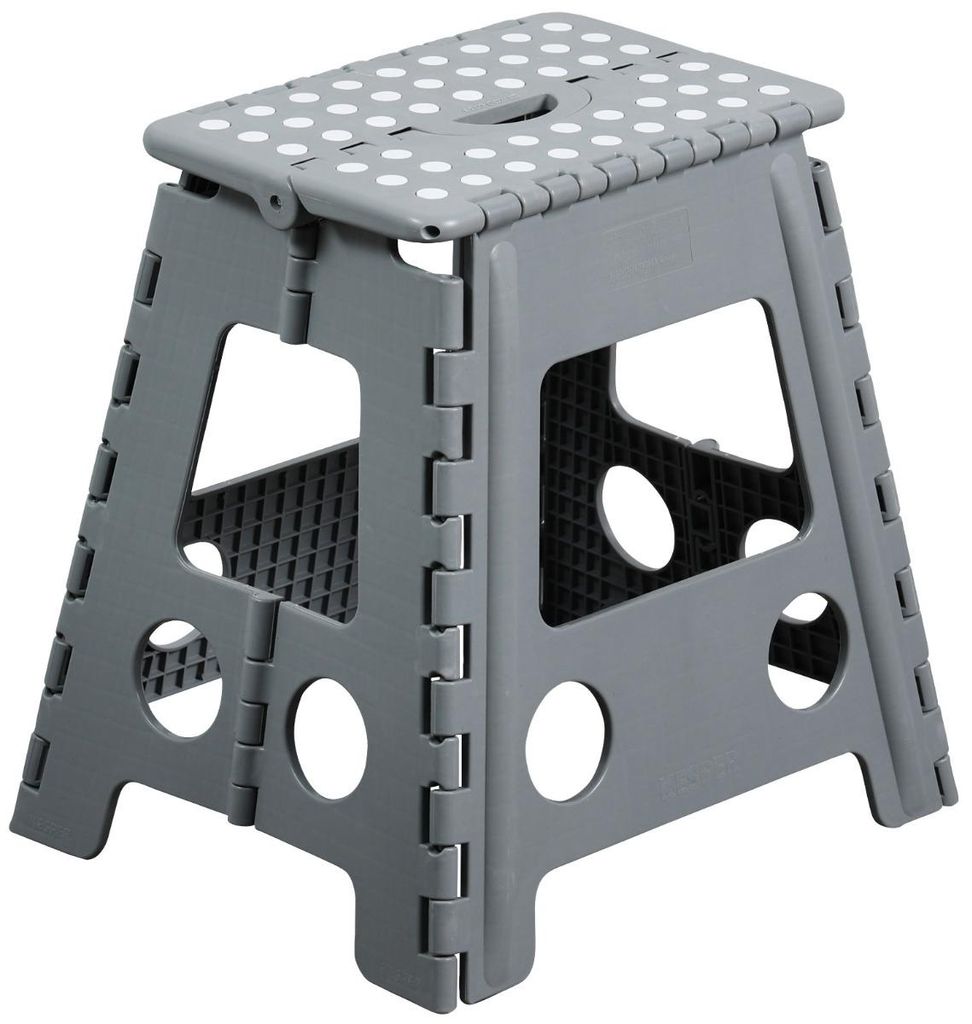 KESPER: Taburete plegable, color gris Imagen del producto 