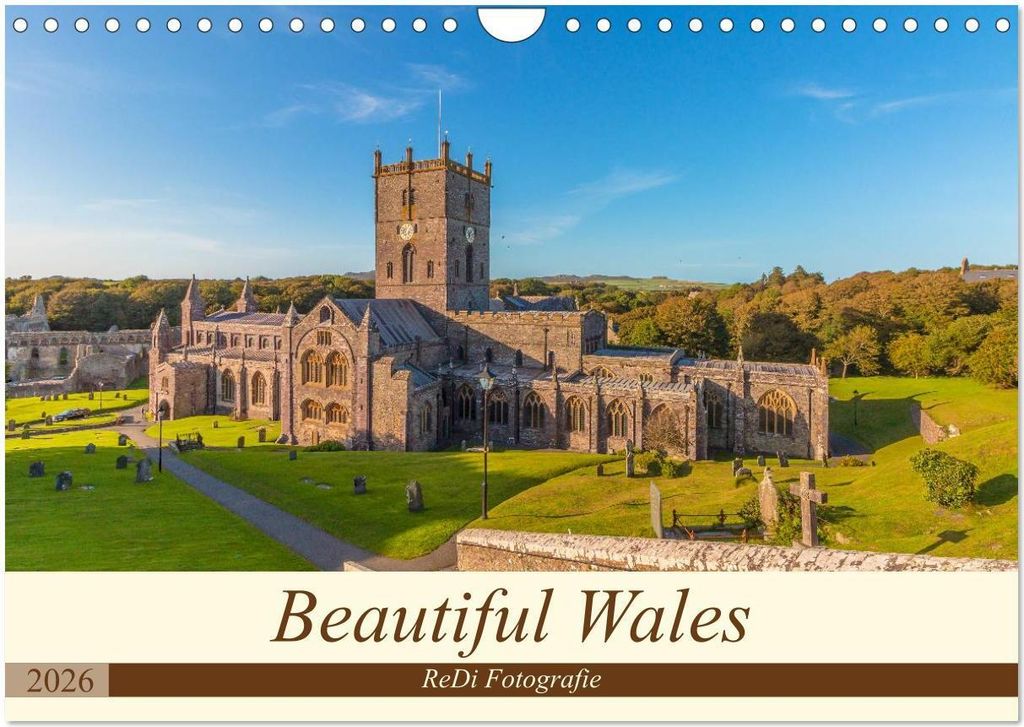 Beautiful Wales (Wall Calendar 2026 DIN A4 landscape), CALVENDO 12 Month Wall Calendar