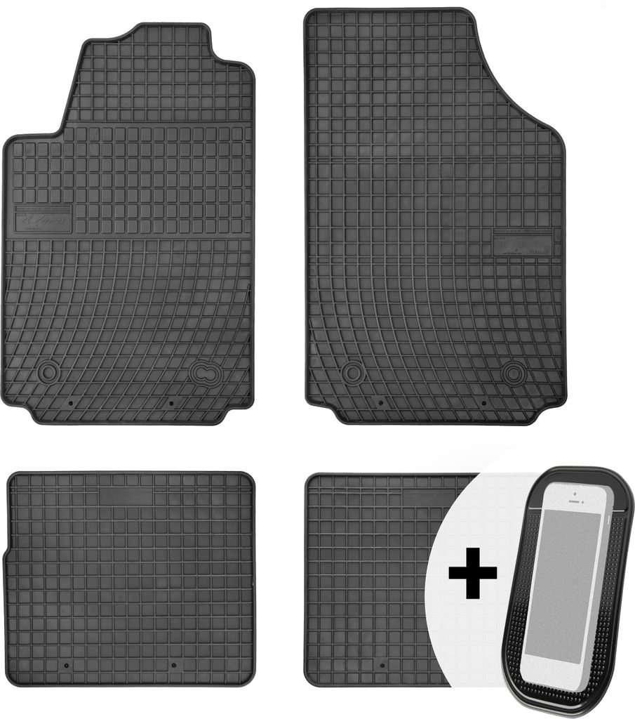 Gummimatten Auto Fußmatten Automatten Passgenau 4-teilig Set - passend für Audi A2 2000-2005