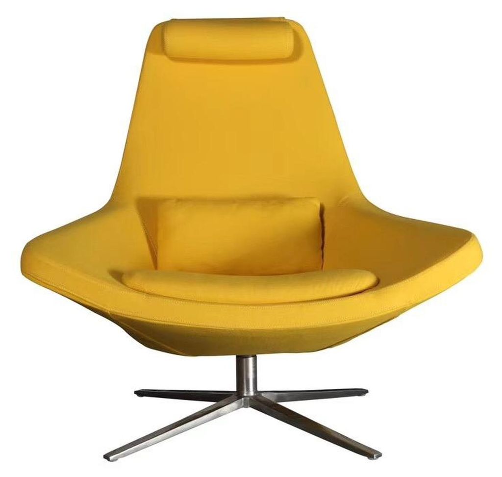 Designer Stuhl Lounge Chair Club Chair Lese 1 Sitzer Sessel Fernseh Dreh Leder