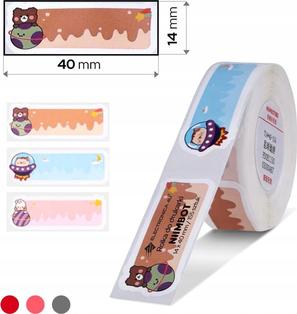 Selbstklebende Etiketten Thermosticker Niimbot D11 D110 D101 H1S 14x40