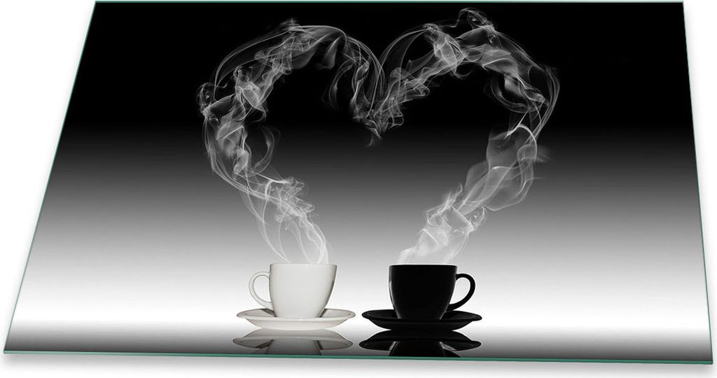 Herdabdeckplatte Abdeckung Glaskeramikkochfeld Abdeckplatte 1-Teilig 80x52 Kaffee Schutz