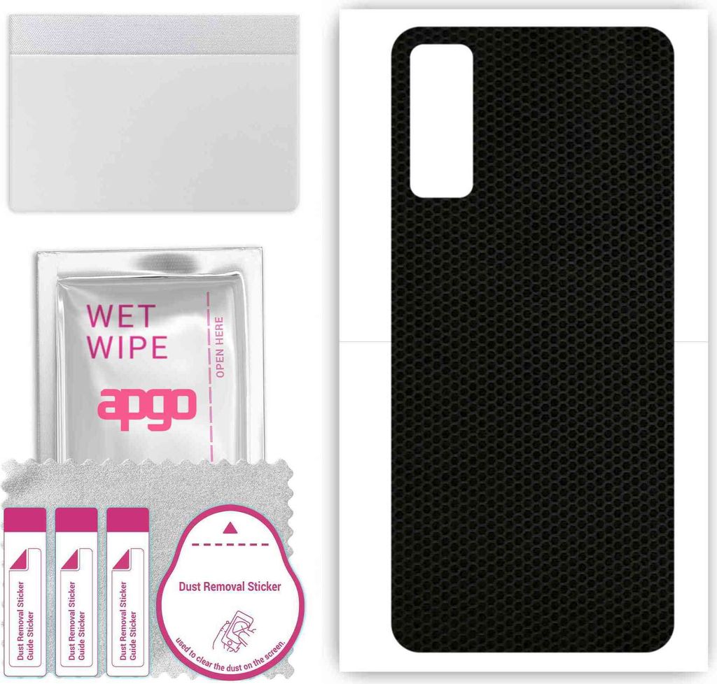 apgo Rückseite Schutzfolie, Skin, kompatibel mit Huawei Enjoy 20 Pro, Hinten Displayschutzfolie aus Vinylfolie, kratzfest, einfache Montage - Matrix