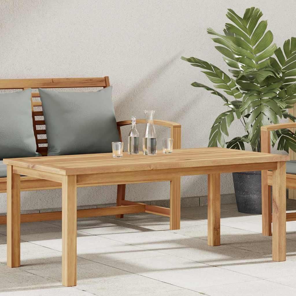 Stabli Möbel Couchtisch Braun 110 x 55 x 45 cm Massives Teakholz Gartentische CC7335