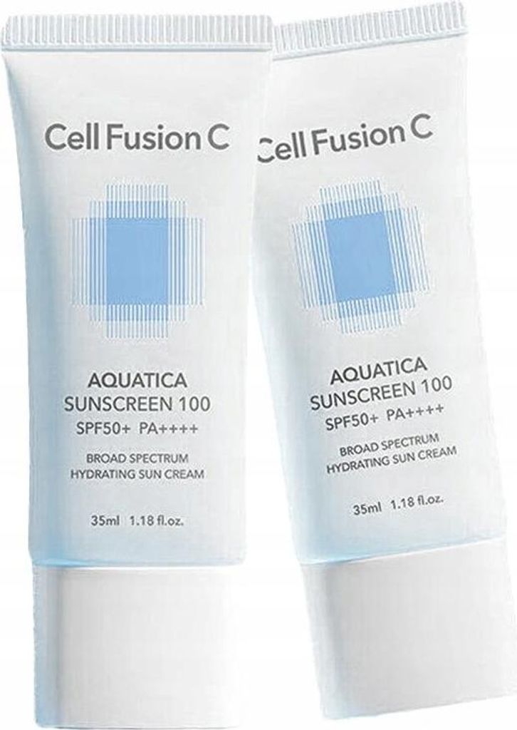 CELL FUSION C Aquatica Sonnenschutz 100 SPF 50+/PA+++ CREME NEU 2x35 ml