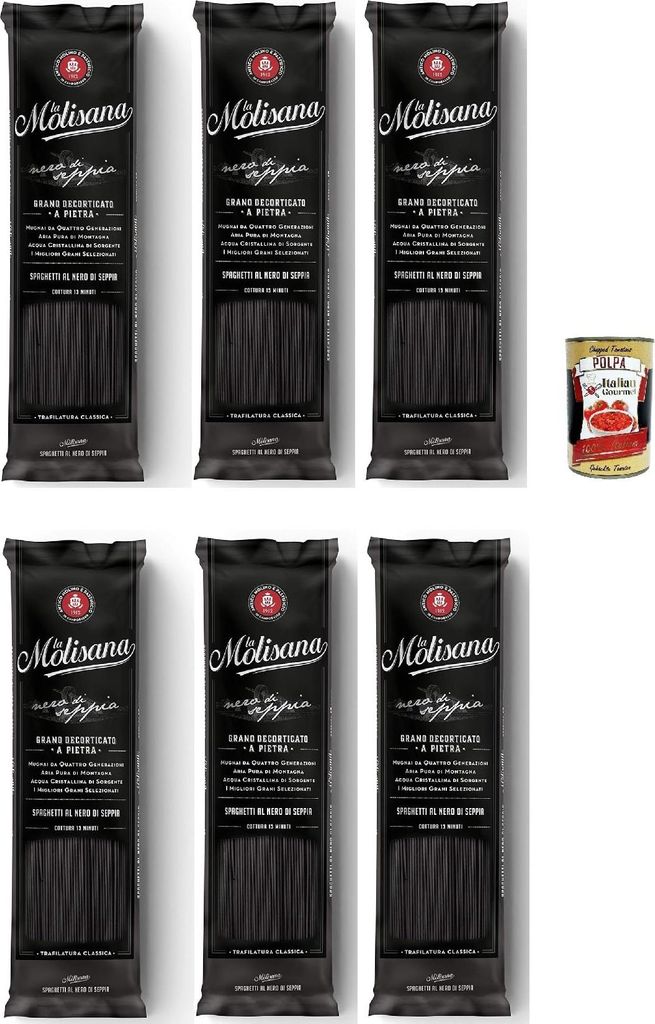 La Molisana Spaghetti al Nero di Seppia, 100% Italienisch Produktbild 