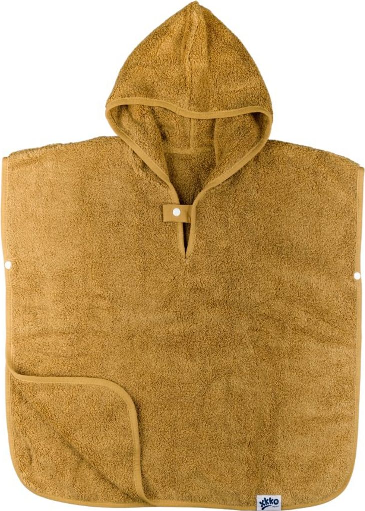 XKKO Poncho aus Baumwolle – Honigsenf