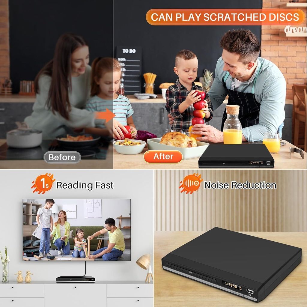 HD DVD přehrávač s připojením HDMI, DVD přehrávač bez Obrázek produktu 5