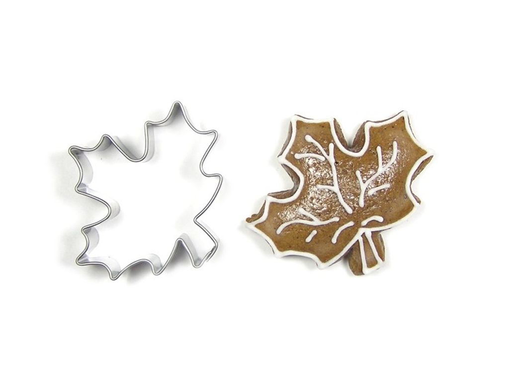 Edelstahl-Ausstecher - Ahornblatt Material:: Edelstahl, Farbe:: Silber, Geschirrspülmaschine:: Ja