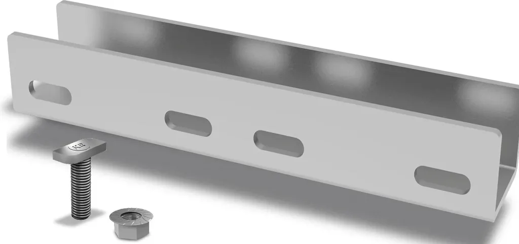 Kit raccord K2 SingleRail 50 en aluminium pour montage solaire rigide