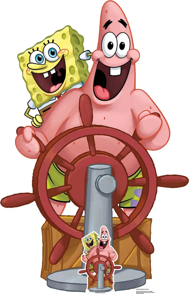 Spongebob e Patrick Espositore Cartone 133x85 cm - Standee per Feste