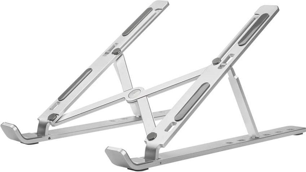 DESIRE2 Klappbarer Laptopständer X-förmig, Aluminium, Silber