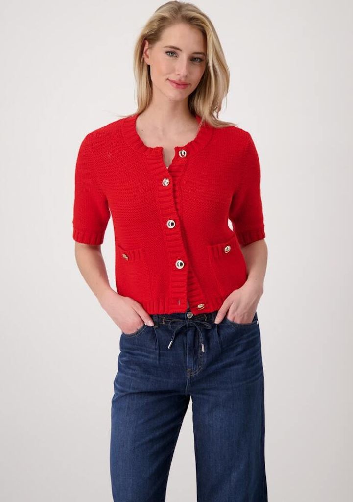 Strickjacke 306 red Größe 36