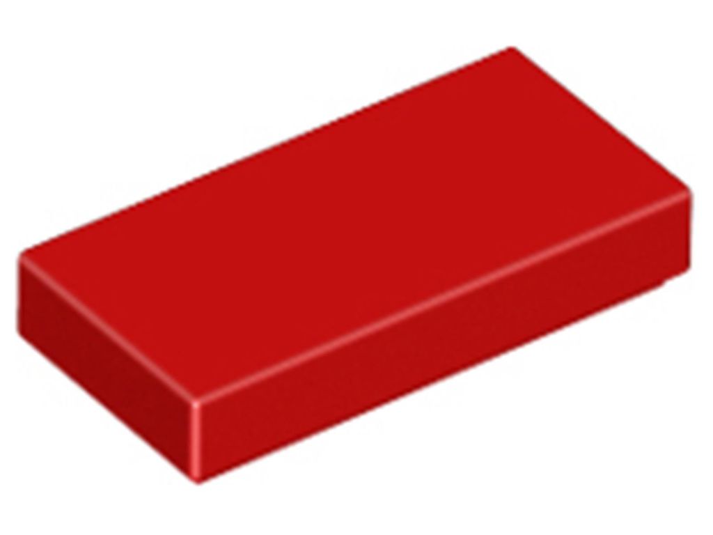 Lego 1x2 Fliesen 3069 - 50 Stück Rot