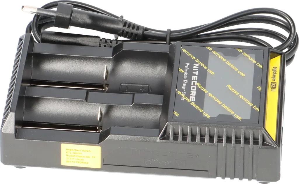 Chargeur rapide Nitecore D2EU pour accus de cigarette électronique et lampes - 3