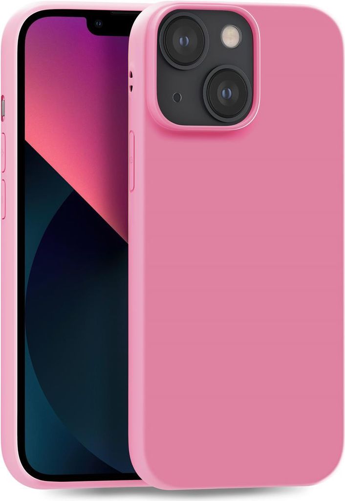 Hülle für Apple iPhone 13 Mini - Handyhülle Cover aus Silikon in Rosa