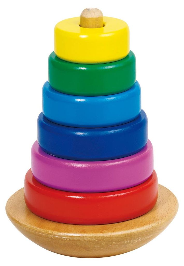 Goki Houten Stapeltoren Kleur, 8dlg. Image du produit 