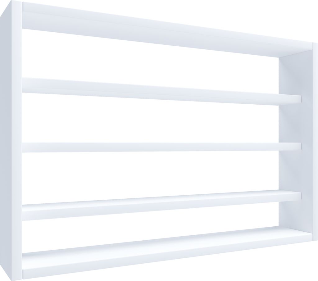 Esaldi Küchenregale 60 cm 4 Ablagen weiß.