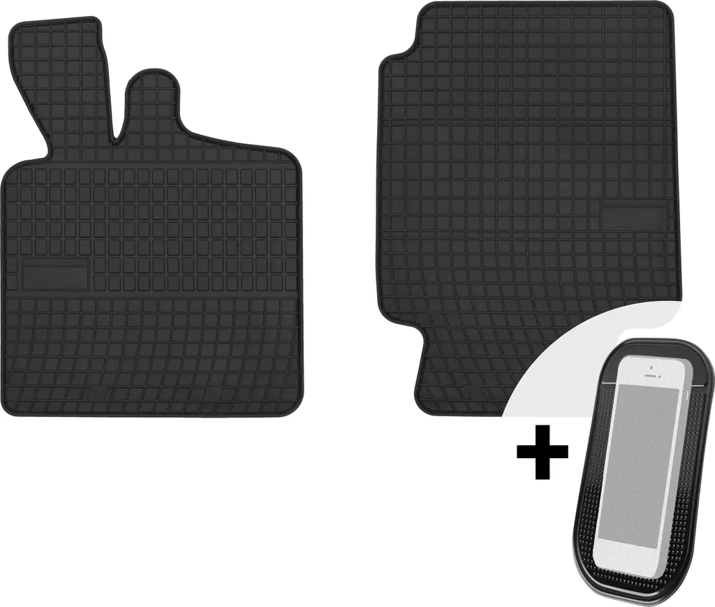 Tappetini in gomma per auto Tappetini per auto set da 2 pezzi - per Smart Fortwo 1998-2007