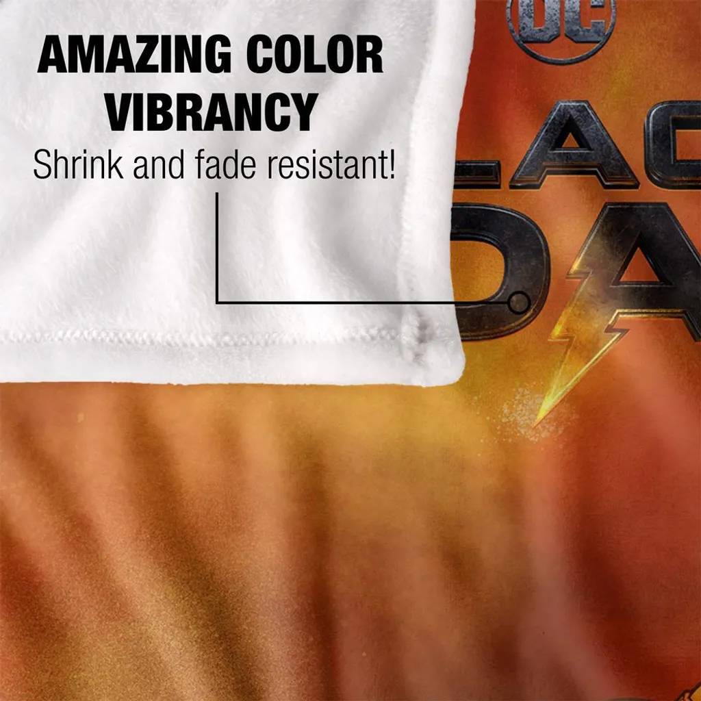 Plaid Black Adam DC Comics Taille Unique - Couverture de Lit Colorée - 4