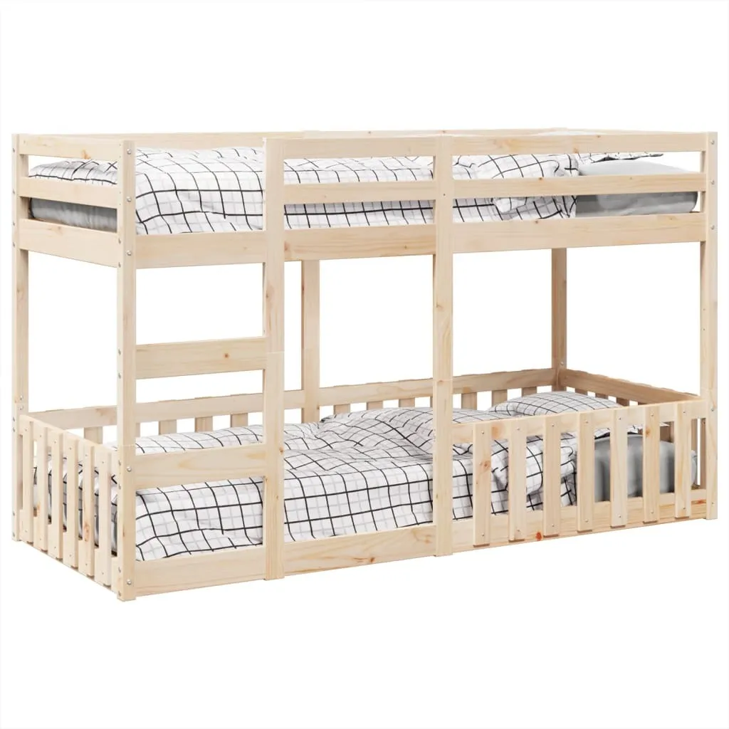 Lit Superposé 80x200 cm Bois de Pin - Gagnez de l'Espace sans Grincement