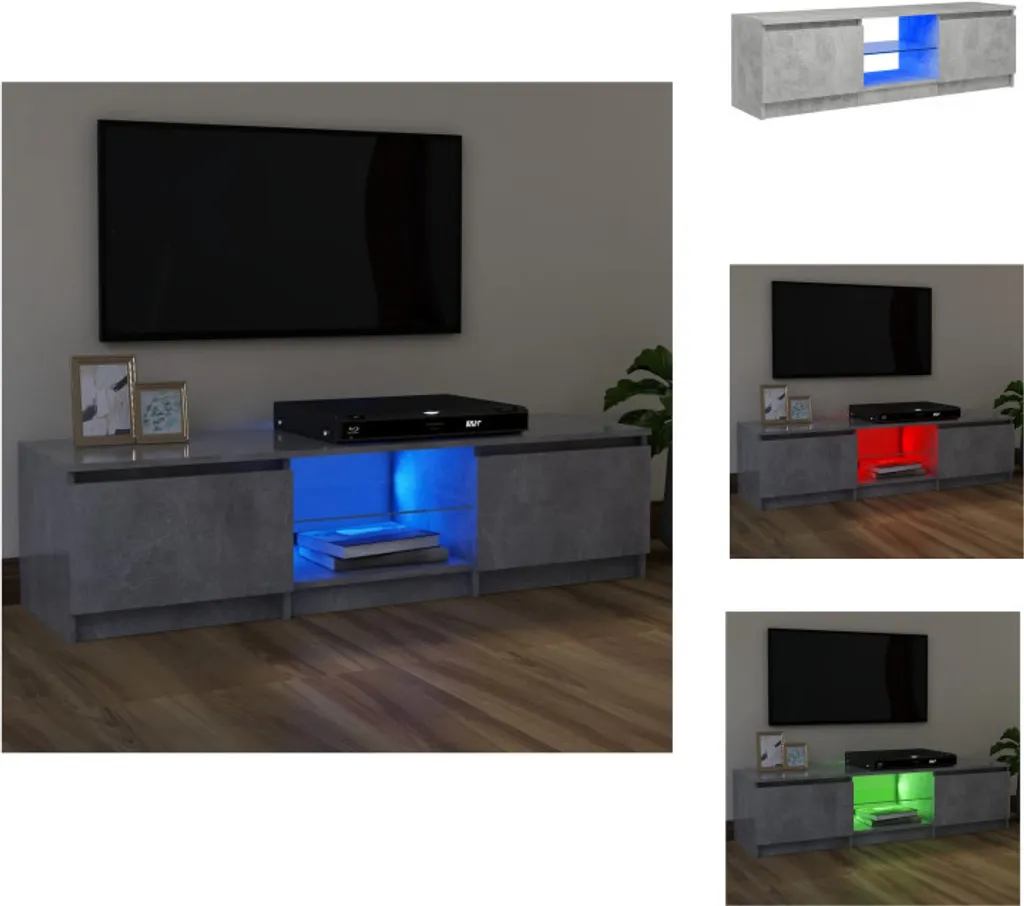 Recensione Mobile TV vidaXL Grigio Cemento con LED 120cm - Montaggio