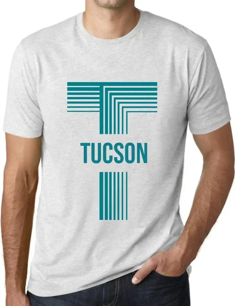 Herren Grafik T-Shirt Tucson Öko-Verantwortlich Vintage Jahrgang Kurzarm Lustige Druck Geburtstag Geschenk Mann
