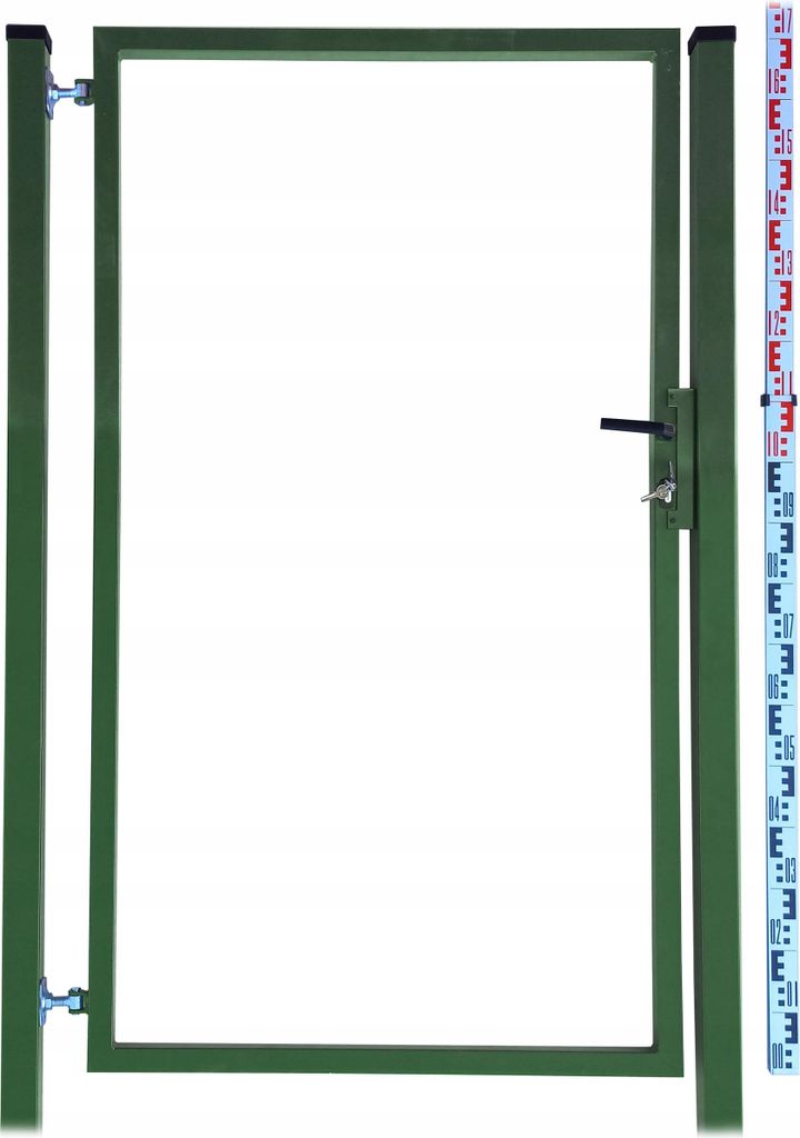 Gartentor - Rahmen für Zaunlatten und Paneele 170 cm, grün RAL6005 + PFOSTEN Zaunlatten