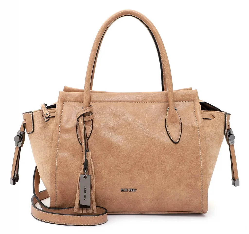 Borsa Donna SURI FREY Kally Sand - Shopper Marrone Chiaro con Tracolla