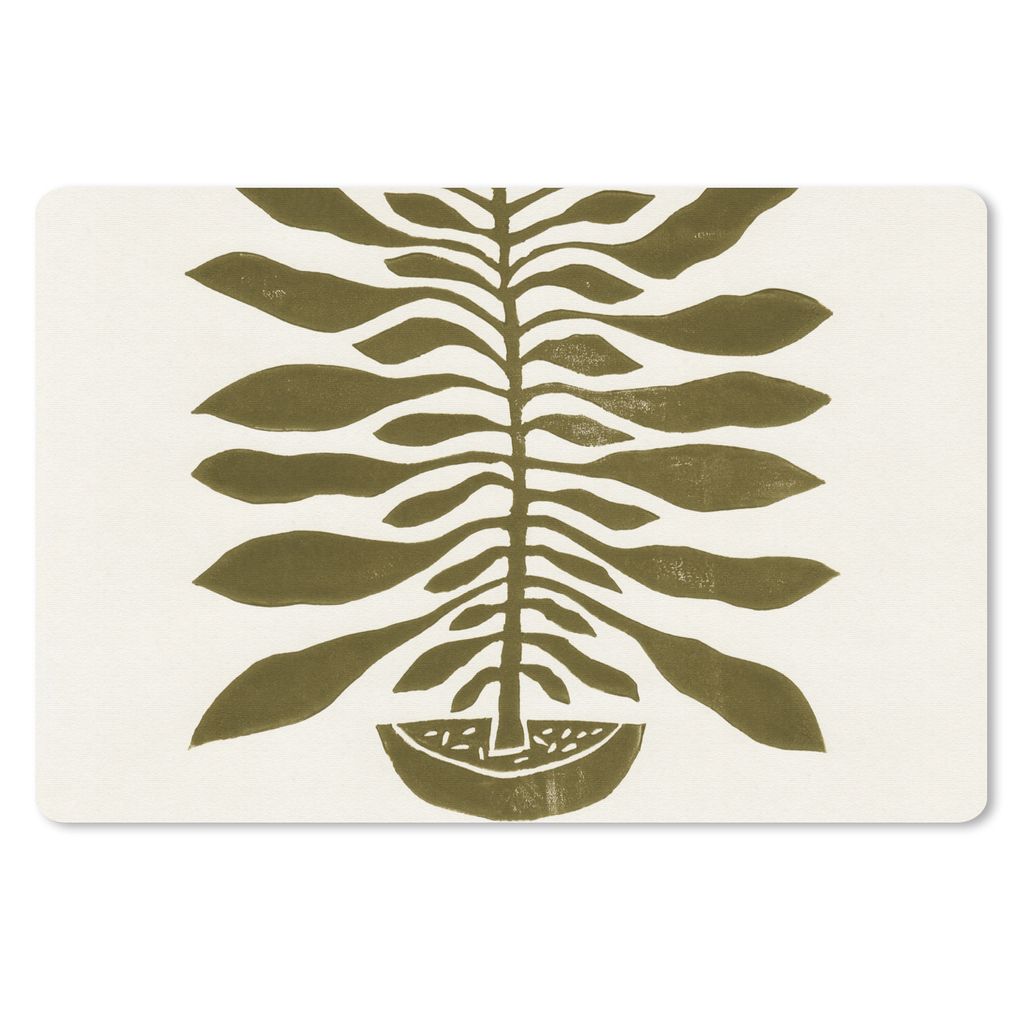 MuchoWow Mauspad Mousepad Pflanzen - Vase - Blumen - Pastell 27x18 cm - Mousepads - Maus Mat - Pad - Mausunterlage - Büroartikel - Desk Matten