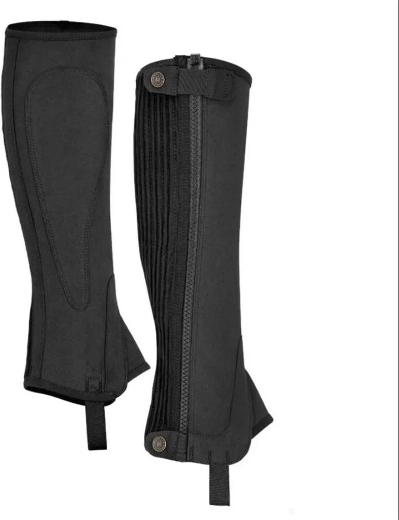 Chaps d'équitation enfant en Amara Moretta Noir ER388 - Taille L