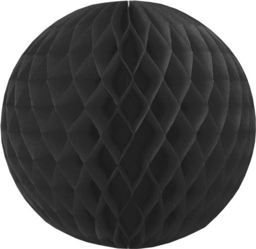 Wabenball schwarz 30cm, schwer entflammbar Produktbild 