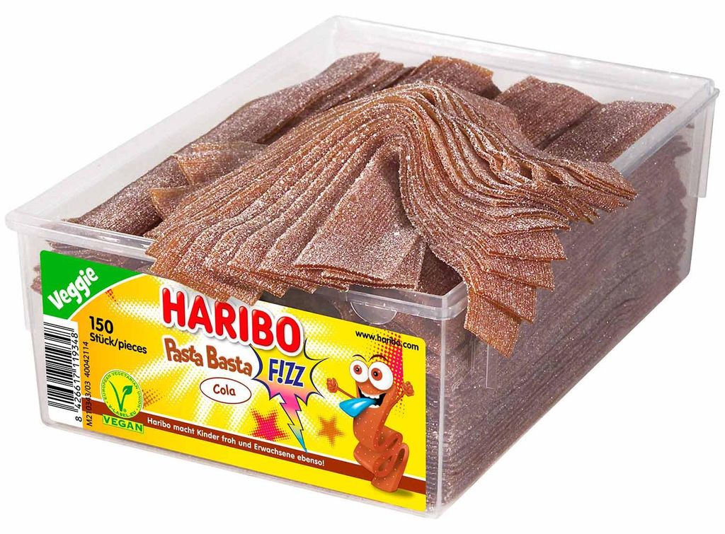 Haribo Pasta Basta Cola FIZZ vegan 150er Produktbild 