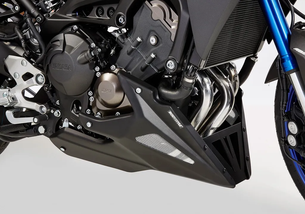 Spoiler avant Suzuki Bandit 1250 noir mat : protégez votre bas moteur