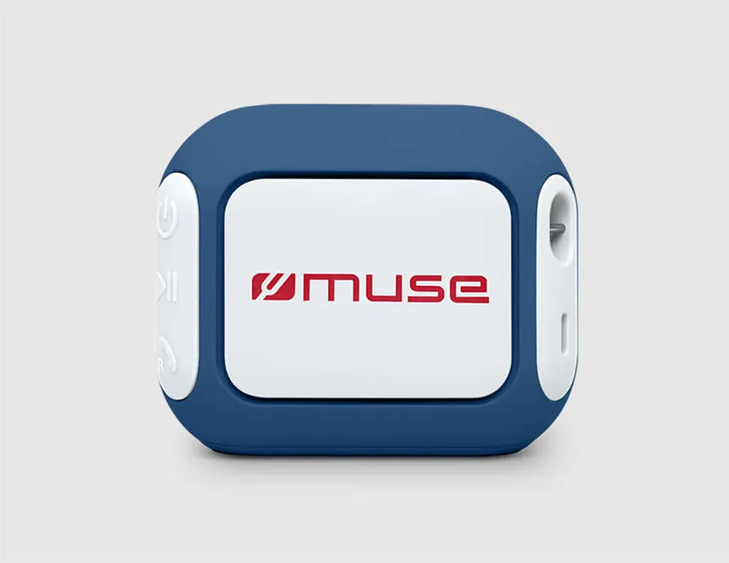 Mini Enceinte Nomade Bluetooth Muse M-360 BR Bleue Puissante et Étanche