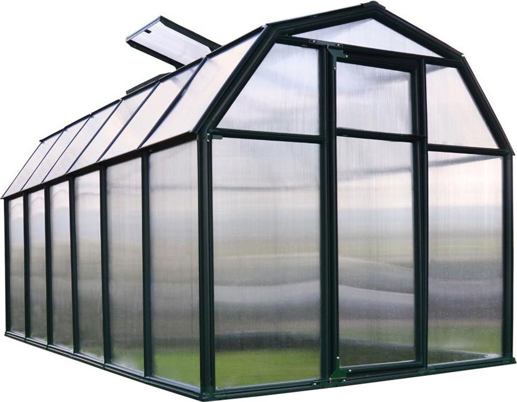 Rion Kunststoff Gewächshaus SMART 37 Grün 449x204x198 cm