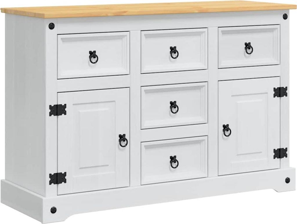 Aufbewahrungs-Truhen mit Speicher Corona Weiß 112 x 40 x 75 cm